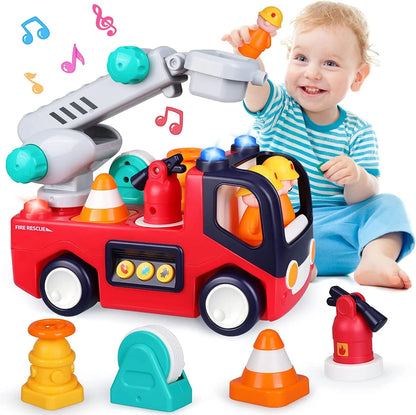 Brandweerwagen Speelgoed – Montessori Muzikale Brandweerwagen Voor Peuters
