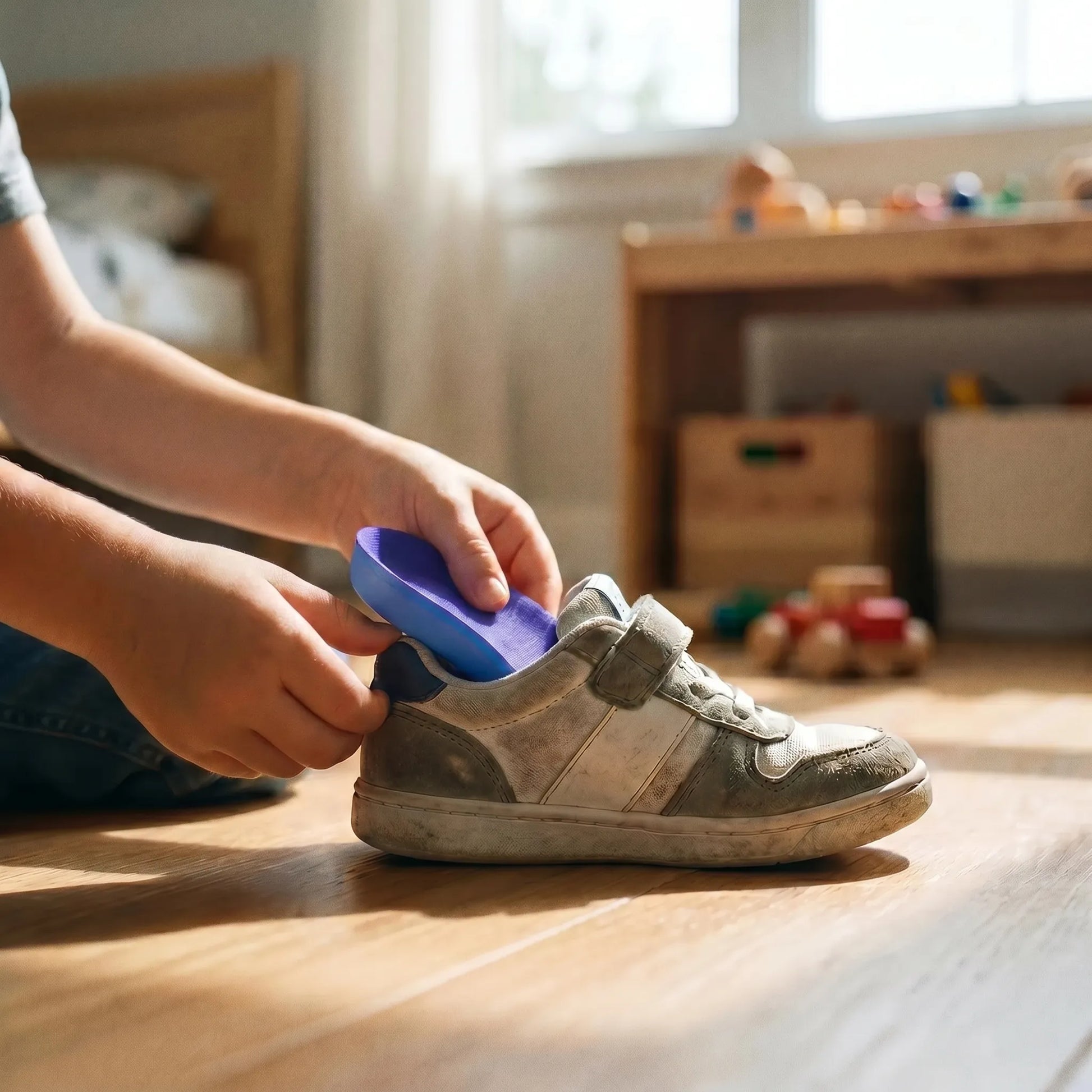 AirTag-inlegzool voor kinderen - Veilige GPS-tracker voor kinderschoenen