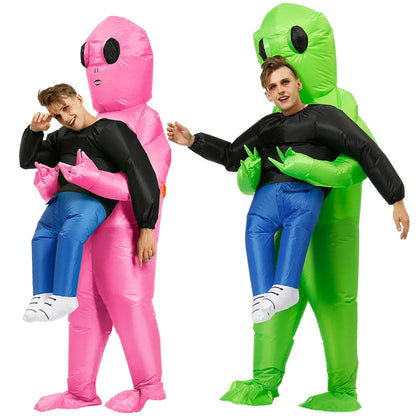 Alien Kostuum Kinderen en Volwassenen | Verkleedpak voor Carnaval