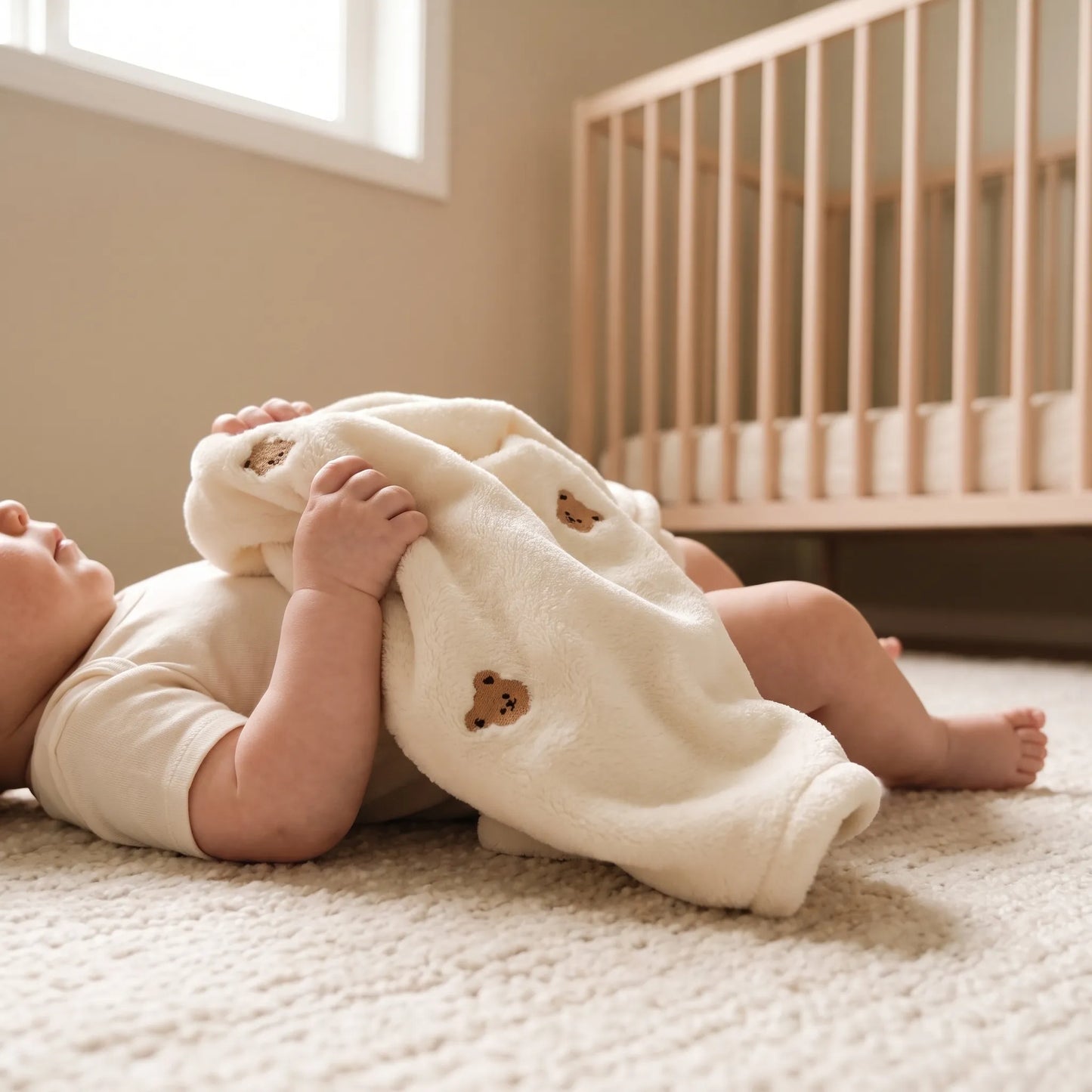 Baby Beer Deken – Zachte Fleece Deken Voor Pasgeborenen