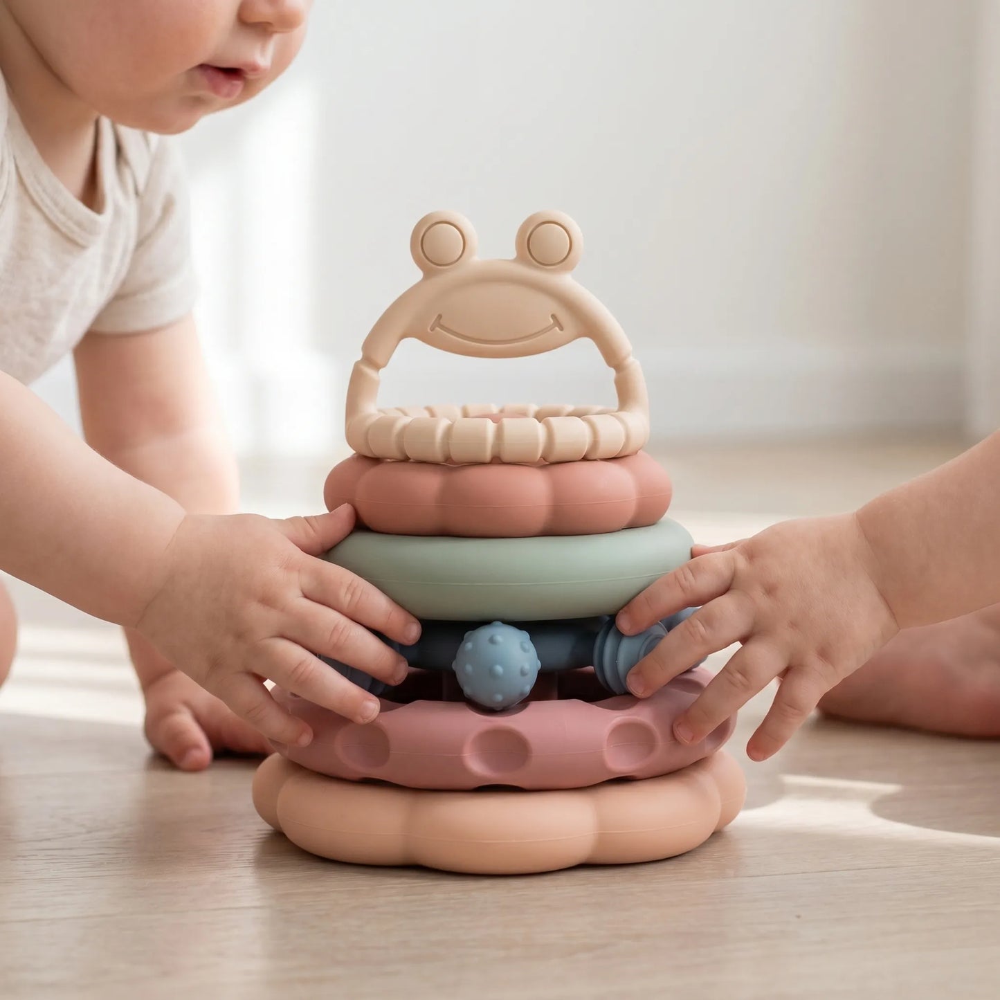Baby Bijtspeeltjes - Stapeltoren Bijtring Speelgoed