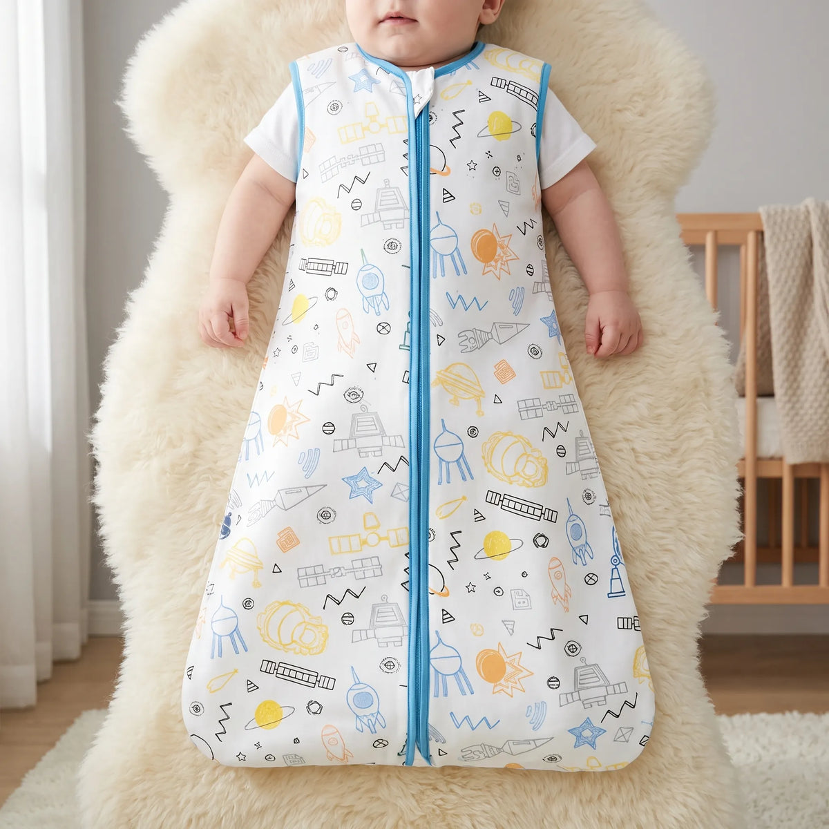 Slaapzak Baby | Mouwloze Zomerslaapzak met Tweewegrits | 3 Maanden tot 4 Jaar
