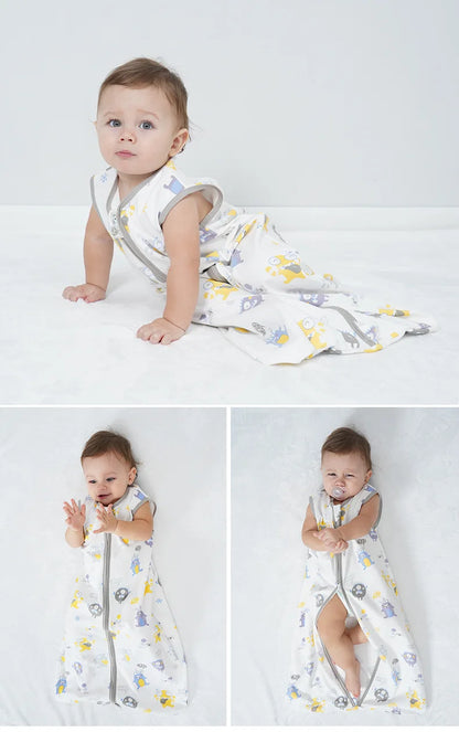 Slaapzak Baby | Mouwloze Zomerslaapzak met Tweewegrits | 3 Maanden tot 4 Jaar