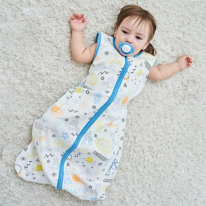 Slaapzak Baby | Mouwloze Zomerslaapzak met Tweewegrits | 3 Maanden tot 4 Jaar