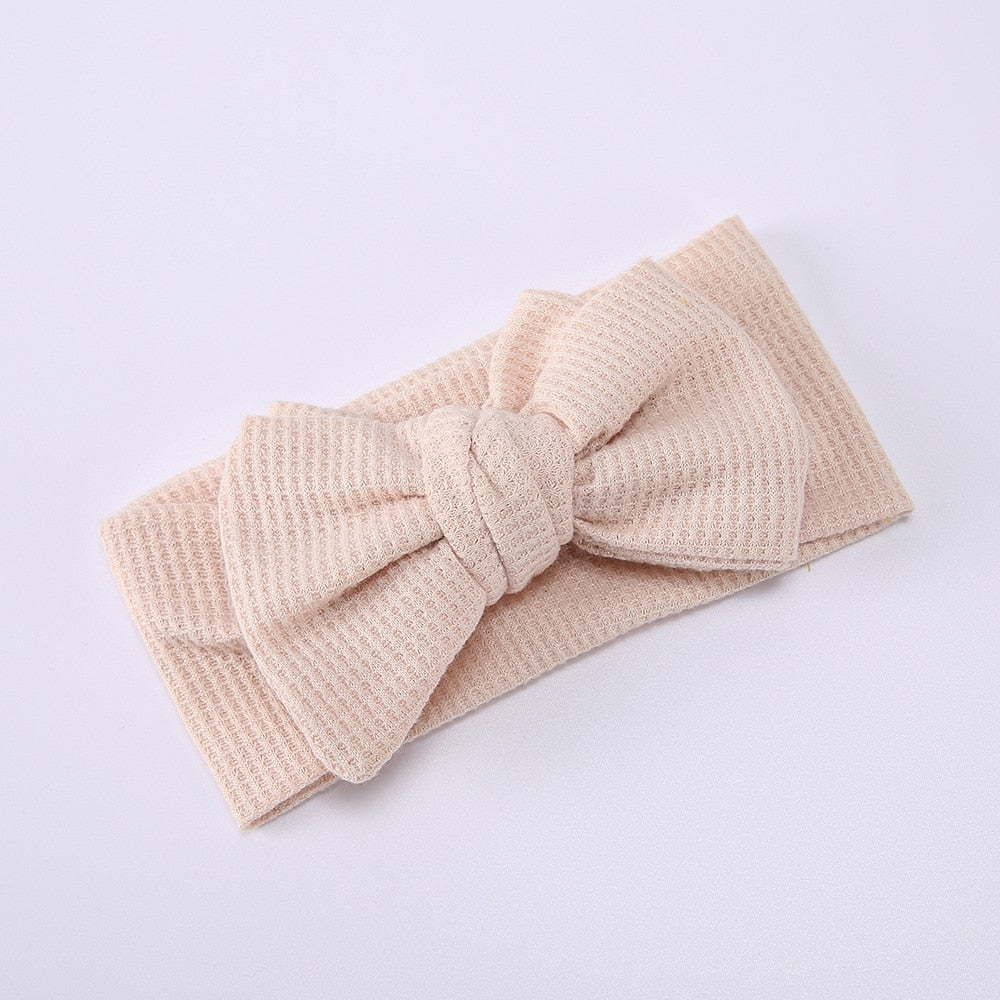 Baby Haarband met Strik - Zacht Haarbandje voor Newborn Meisje