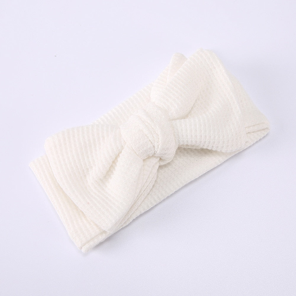 Baby Haarband met Strik - Zacht Haarbandje voor Newborn Meisje