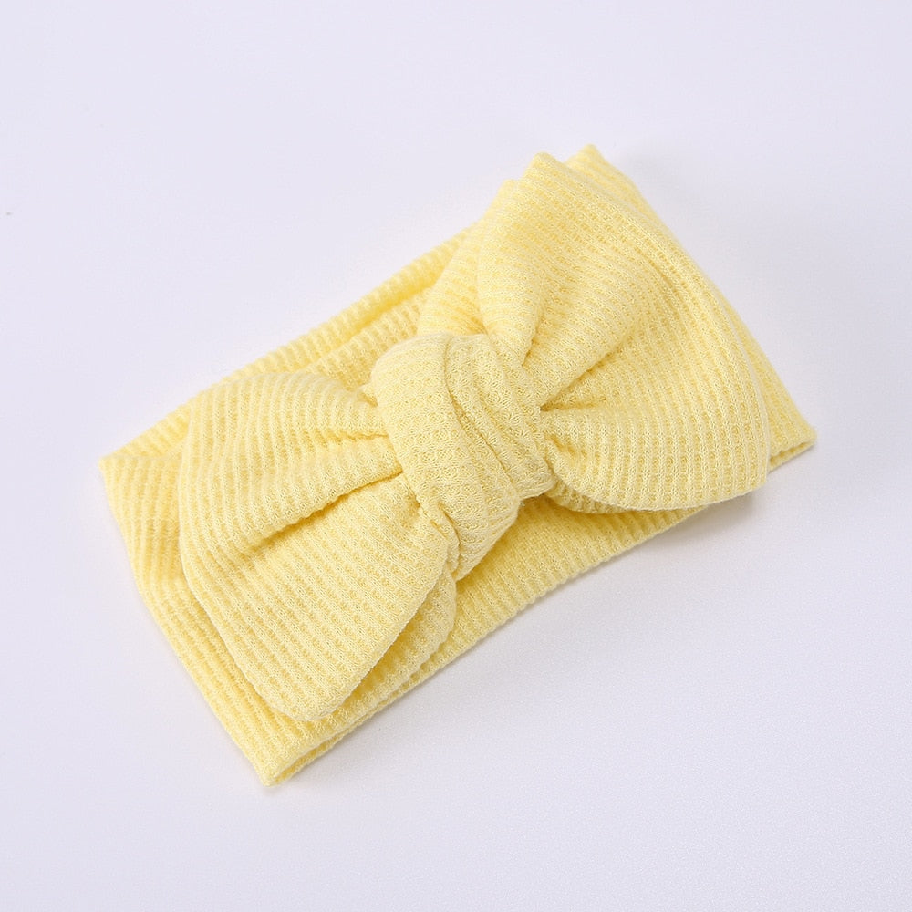 Baby Haarband met Strik - Zacht Haarbandje voor Newborn Meisje