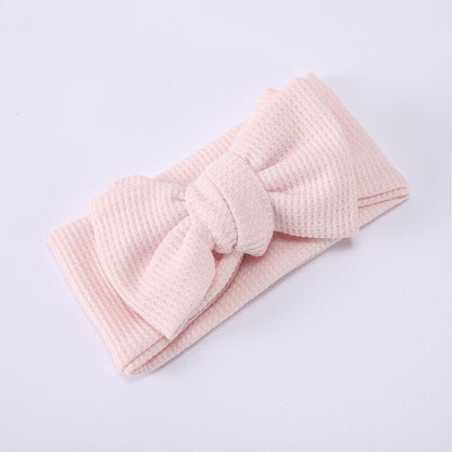 Baby Haarband met Strik - Zacht Haarbandje voor Newborn Meisje