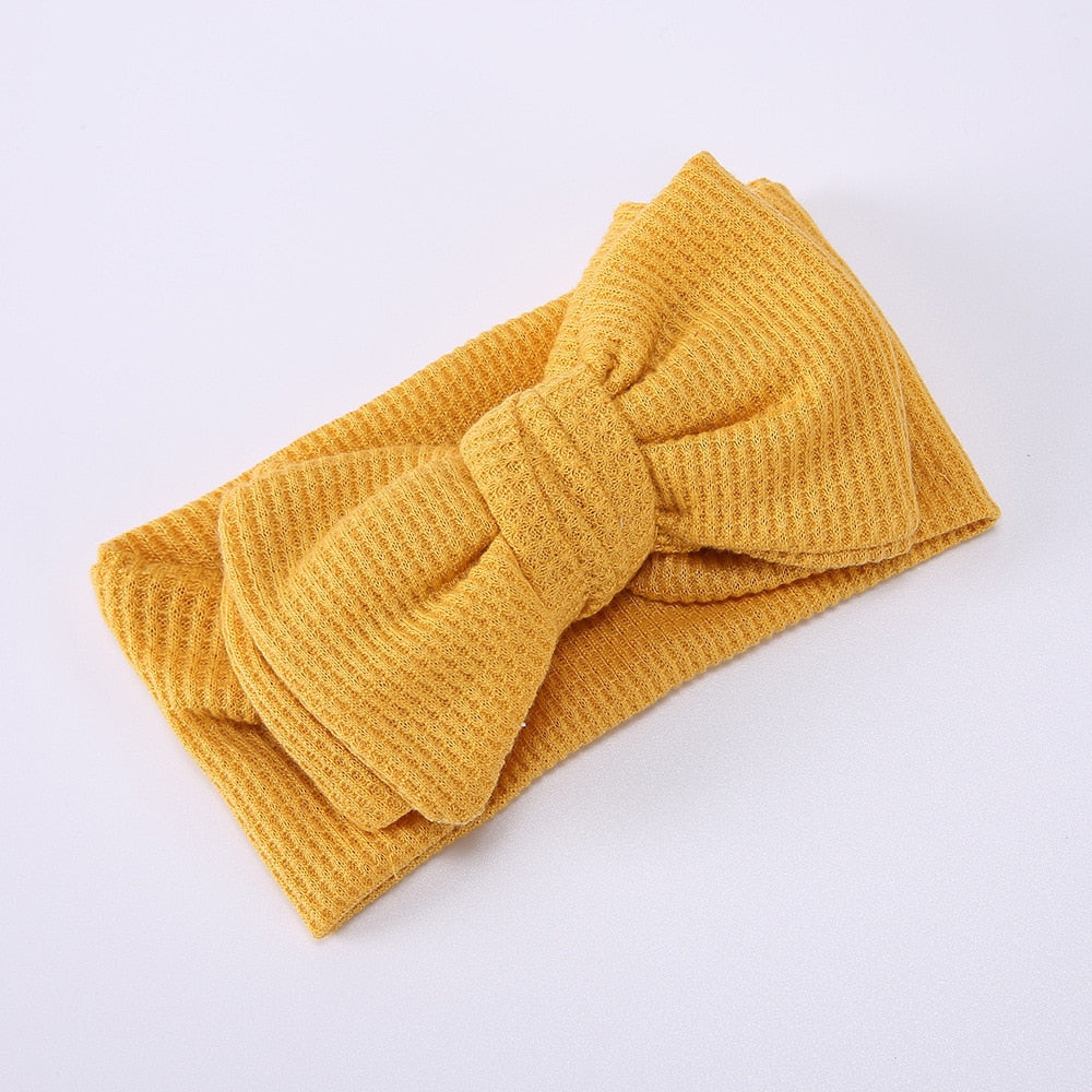 Baby Haarband met Strik - Zacht Haarbandje voor Newborn Meisje