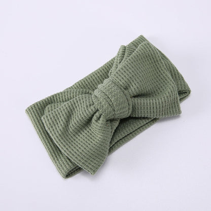 Baby Haarband met Strik - Zacht Haarbandje voor Newborn Meisje