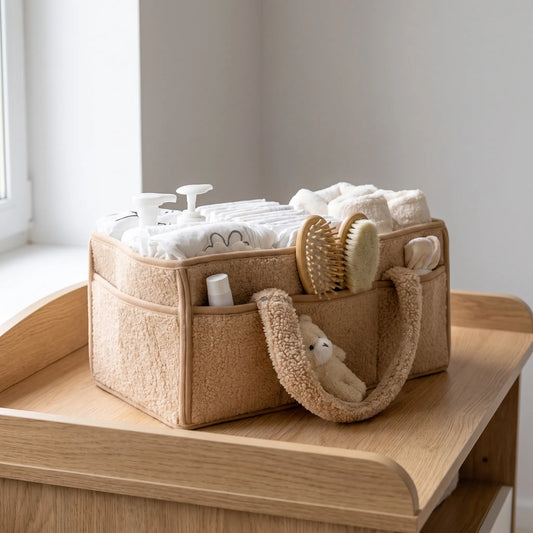 Baby Luier Caddy Organizer – Pluche Opbergcaddy Voor De Babykamer