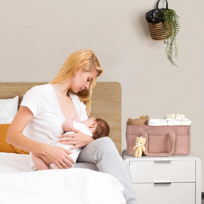 Baby Luier Caddy Organizer – Pluche Opbergcaddy Voor De Babykamer