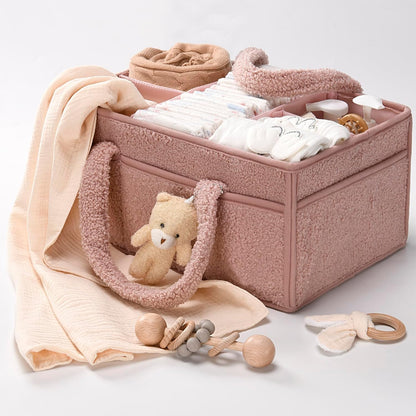 Baby Luier Caddy Organizer – Pluche Opbergcaddy Voor De Babykamer