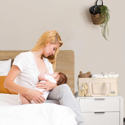 Baby Luier Caddy Organizer – Pluche Opbergcaddy Voor De Babykamer