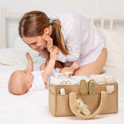 Baby Luier Caddy Organizer – Pluche Opbergcaddy Voor De Babykamer