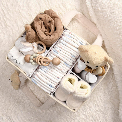 Baby Luier Caddy Organizer – Pluche Opbergcaddy Voor De Babykamer