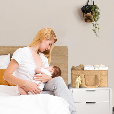 Baby Luier Caddy Organizer – Pluche Opbergcaddy Voor De Babykamer