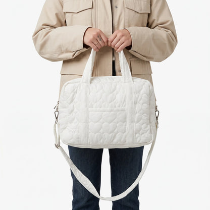 Baby Luiertas Tote Bag – Witte Gewatteerde Luiertas