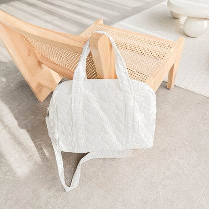Baby Luiertas Tote Bag – Witte Gewatteerde Luiertas