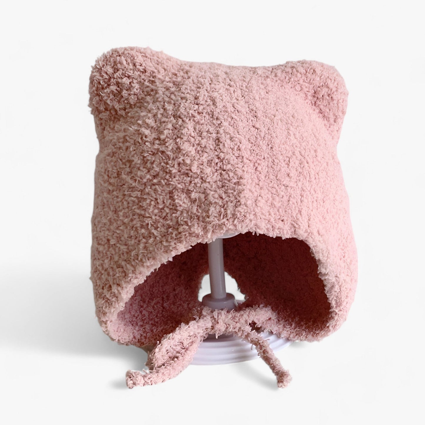 Baby Muts Met Berenoortjes – Pluizige Wintermuts Met Oorkleppen Voor Baby's