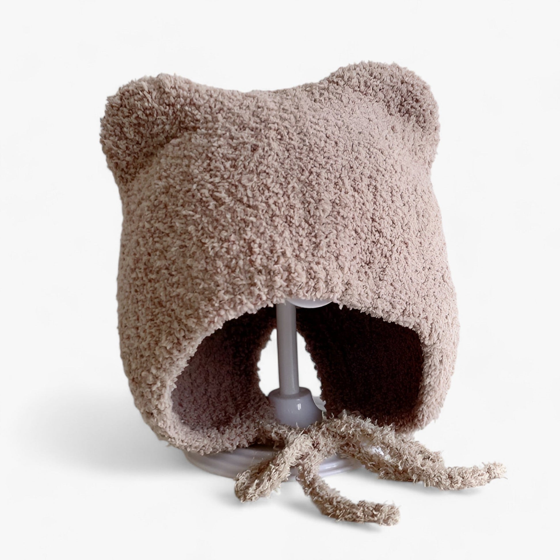 Baby Muts Met Berenoortjes – Pluizige Wintermuts Met Oorkleppen Voor Baby's
