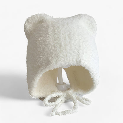 Baby Muts Met Berenoortjes – Pluizige Wintermuts Met Oorkleppen Voor Baby's