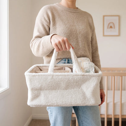 Baby Opbergmand – Caddy Organizer Met Handvatten En Meerdere Vakken