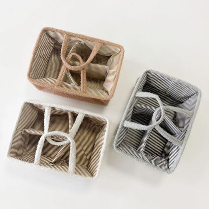 Baby Opbergmand – Caddy Organizer Met Handvatten En Meerdere Vakken