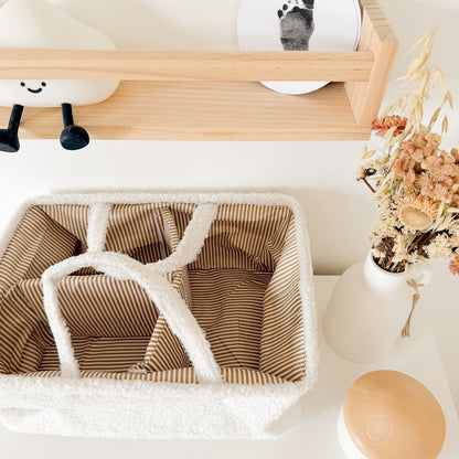 Baby Opbergmand – Caddy Organizer Met Handvatten En Meerdere Vakken