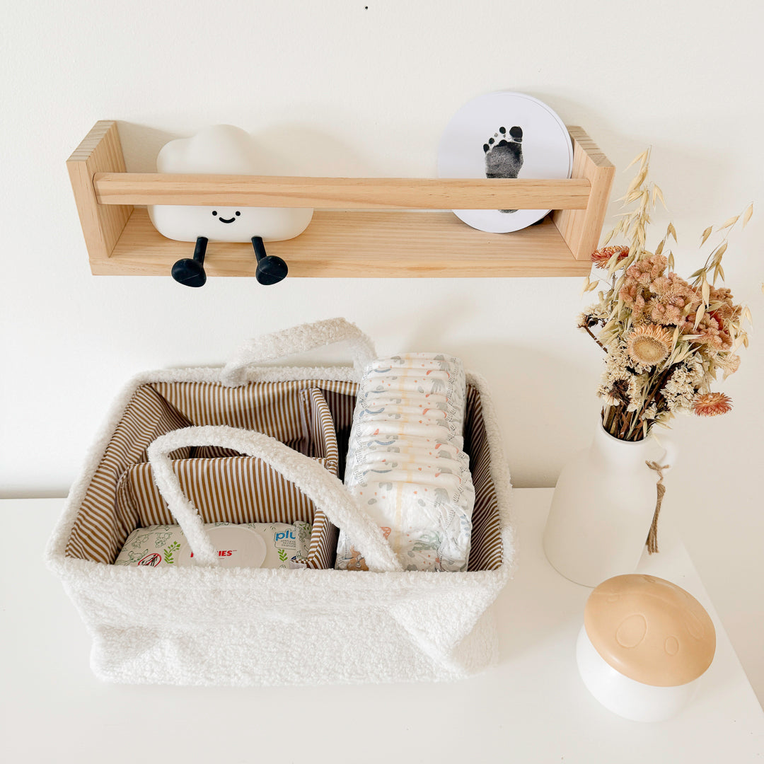 Baby Opbergmand – Caddy Organizer Met Handvatten En Meerdere Vakken
