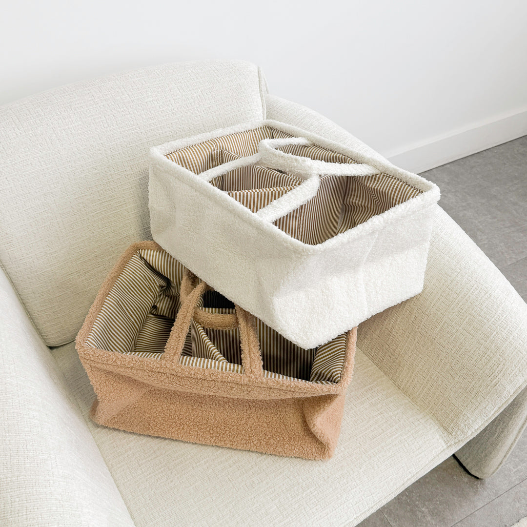 Baby Opbergmand – Caddy Organizer Met Handvatten En Meerdere Vakken