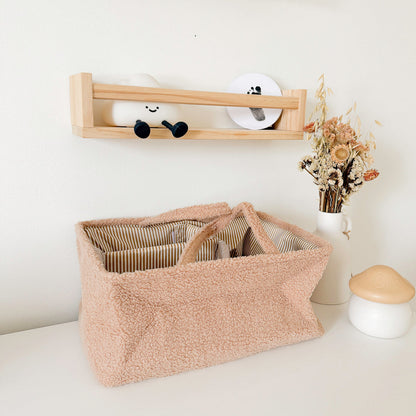 Baby Opbergmand – Caddy Organizer Met Handvatten En Meerdere Vakken