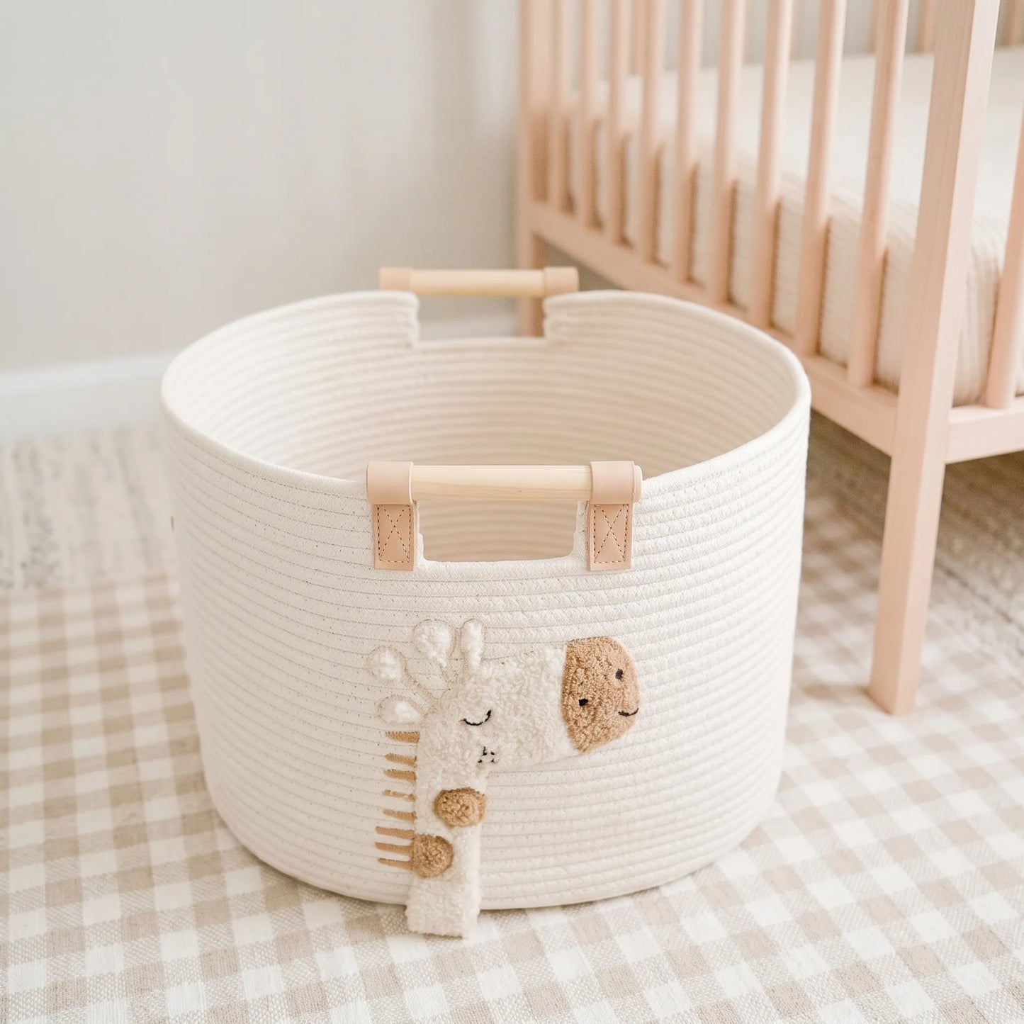 Baby Opbergmand – Witte Giraffe Opbergmand