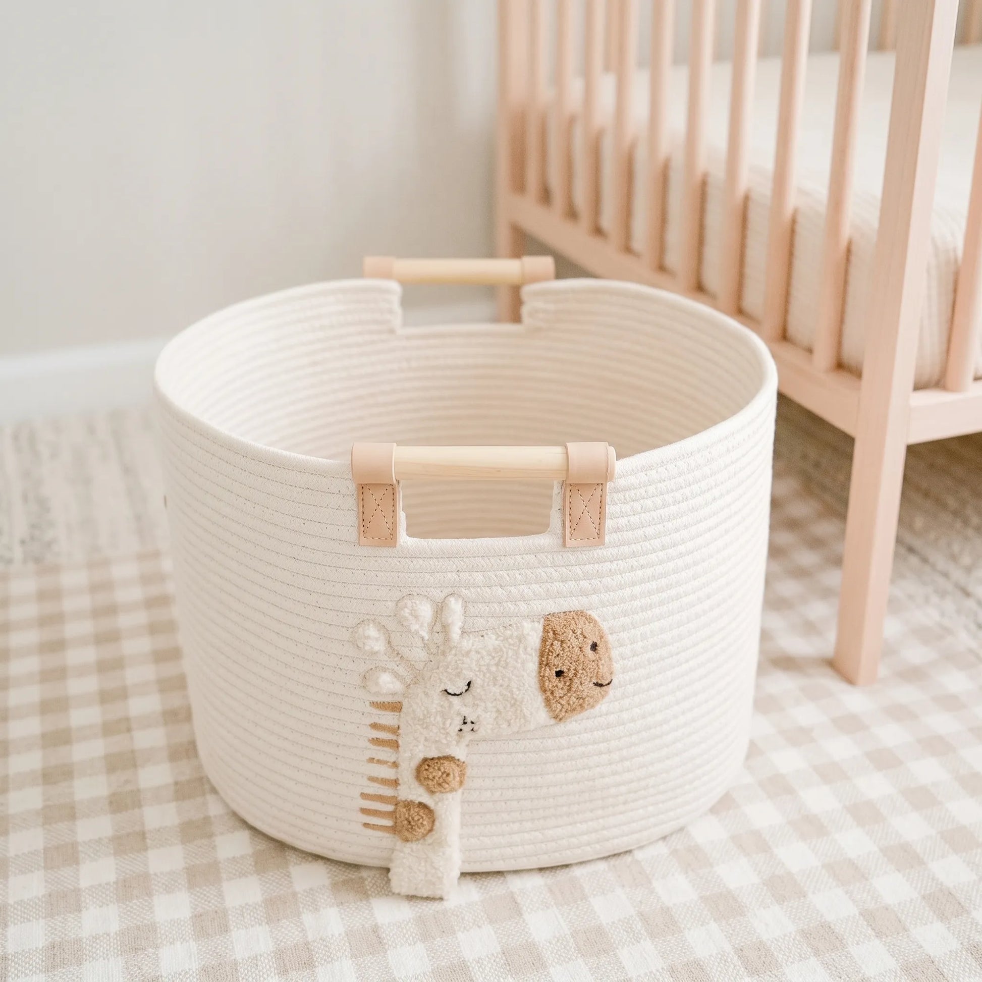 Baby Opbergmand – Witte Giraffe Opbergmand