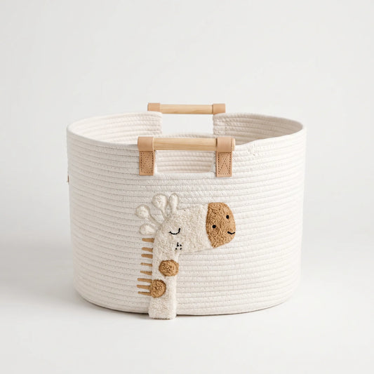 Baby Opbergmand – Witte Giraffe Opbergmand