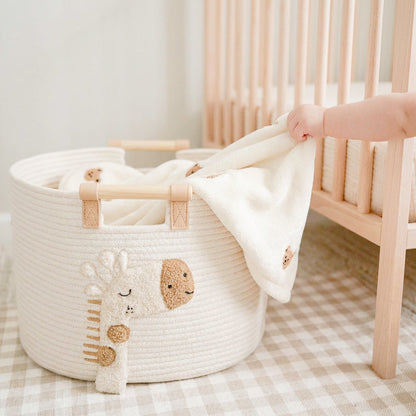 Baby Opbergmand – Witte Giraffe Opbergmand