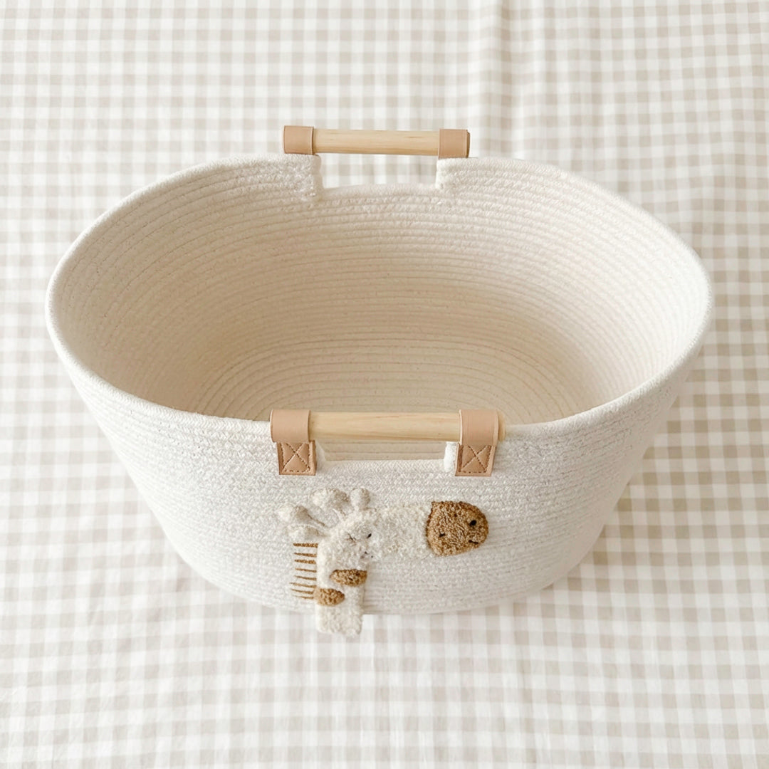 Baby Opbergmand – Witte Giraffe Opbergmand