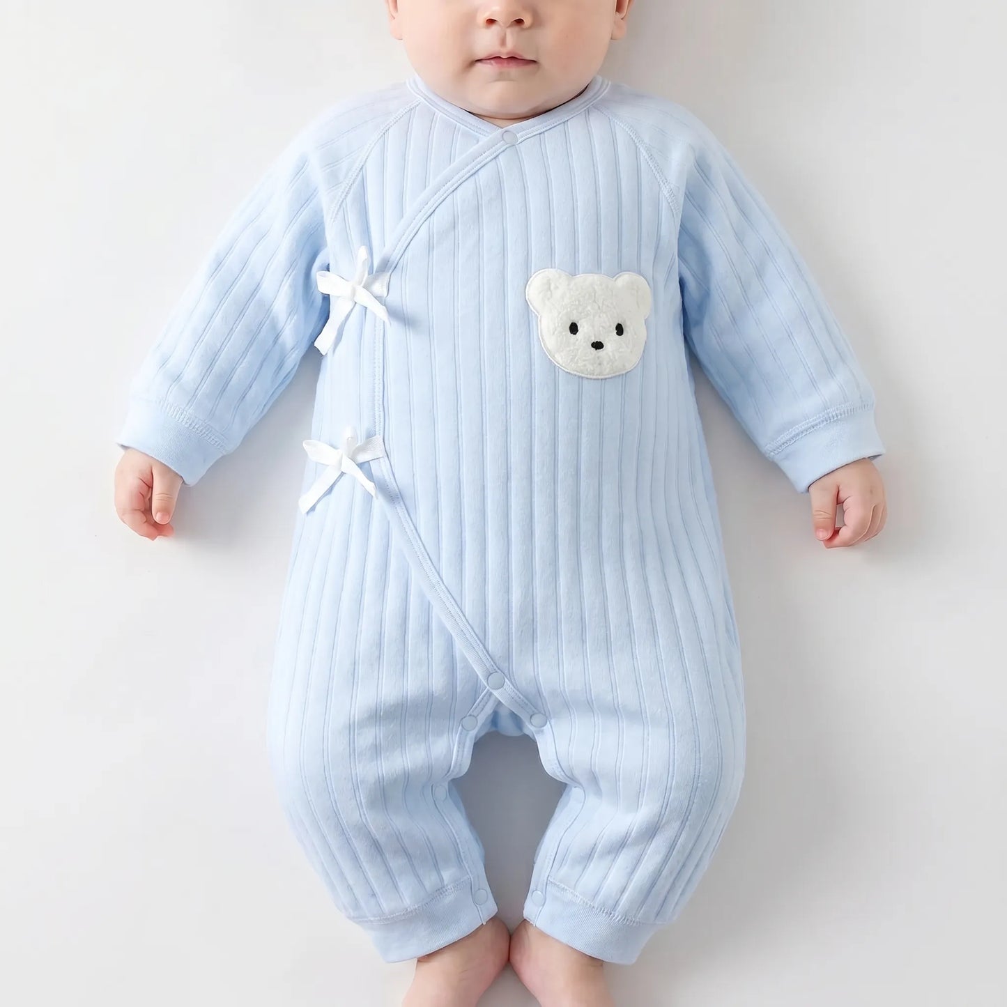 Baby Romper - Zachte Beerprint Jumpsuit Voor Pasgeborene
