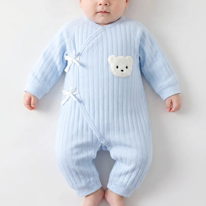 Baby Romper - Zachte Beerprint Jumpsuit Voor Pasgeborene