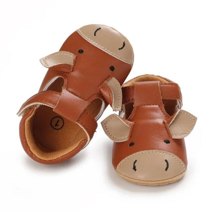 Baby Sandalen – Peuterschoenen Met Dierenprint En Klittenbandsluiting