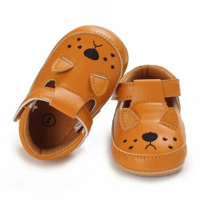 Baby Sandalen – Peuterschoenen Met Dierenprint En Klittenbandsluiting