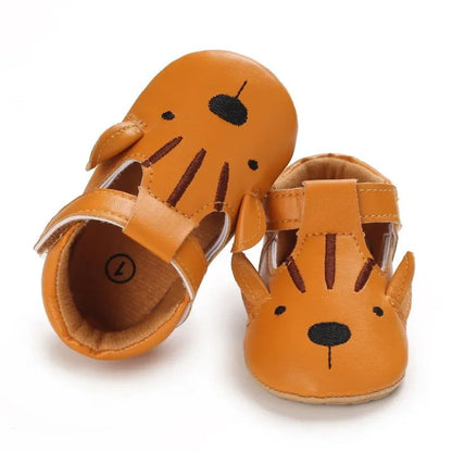 Baby Sandalen – Peuterschoenen Met Dierenprint En Klittenbandsluiting