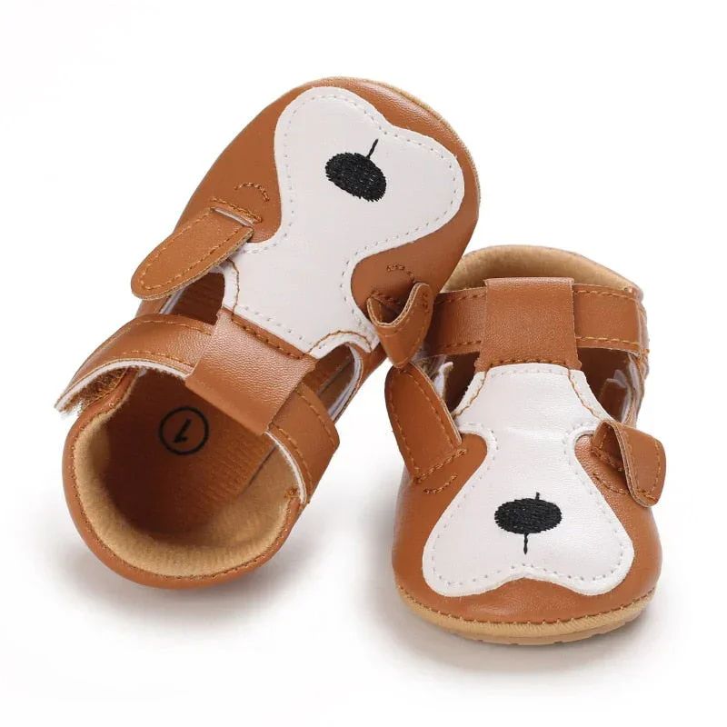 Baby Sandalen – Peuterschoenen Met Dierenprint En Klittenbandsluiting