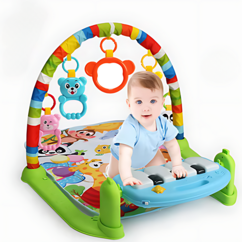 Baby Speelgym – Activiteitenspeelmat Voor Baby's Met Speelboog