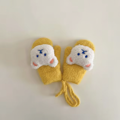 Baby Wantjes Gebreid | Warme Handschoenen met Berenmotief | 8 Kleuren