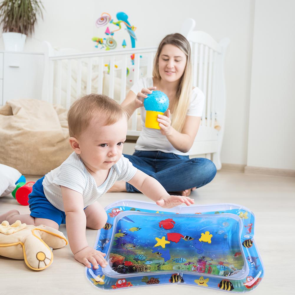Baby Waterspeelmat – Opblaasbare Sensorische Waterspeelmat Voor Baby's