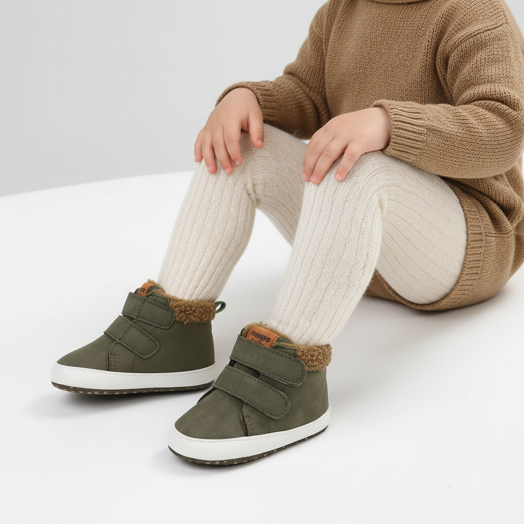 Baby Winterlaarsjes - Warme Antislip Babyschoentjes met Klittenband