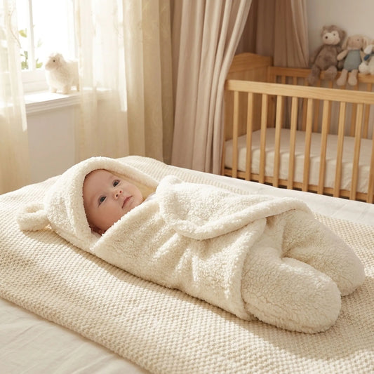 Babydeken Beer | Zachte Omslagdeken voor Pasgeborenen | 0 tot 9 Maanden