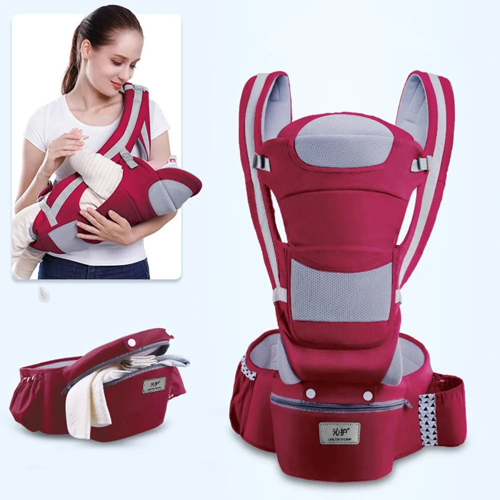 Babydrager Met Heupzitje – 3-in-1 Ergonomische Babydrager
