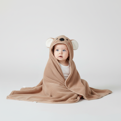 Babyhanddoek Met Dierenkap – Baby Badcape Met Capuchon
